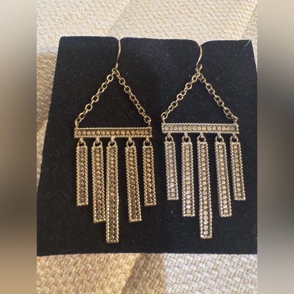 Anna Beck 18K Gold and 925 Silver Plated Chandelier Earrings - Picture 2 of 12